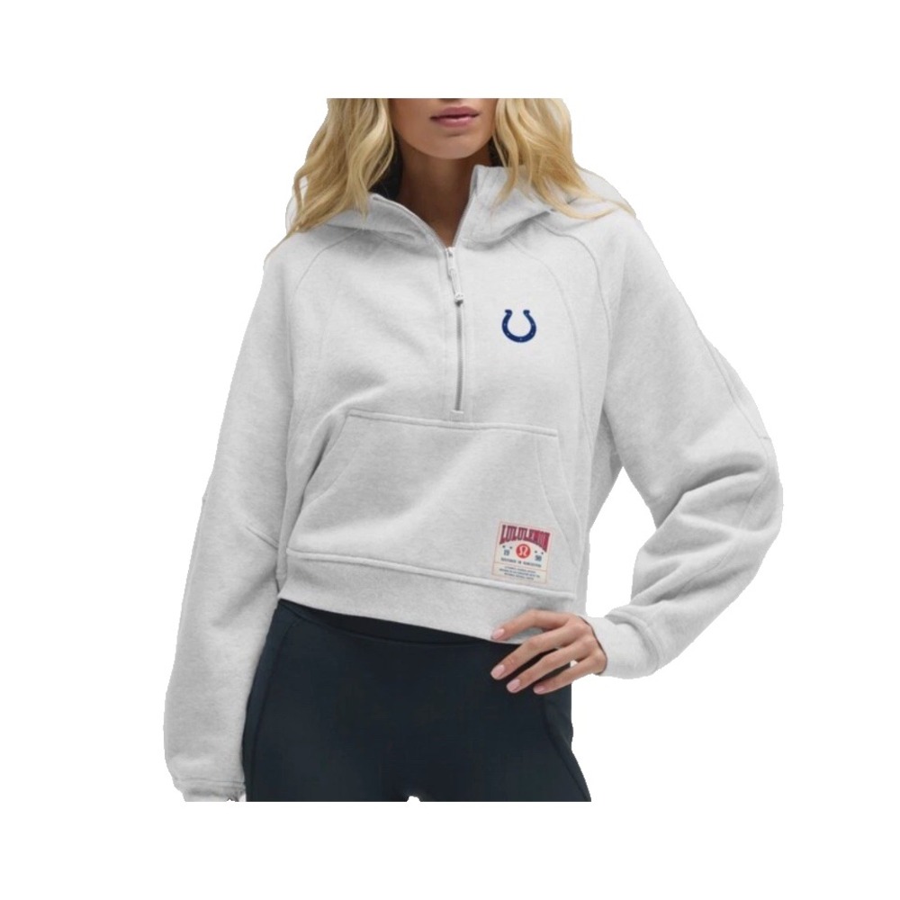 lululemon scuba oversized half zip hoodie NFL Indianapolis colts M/L US